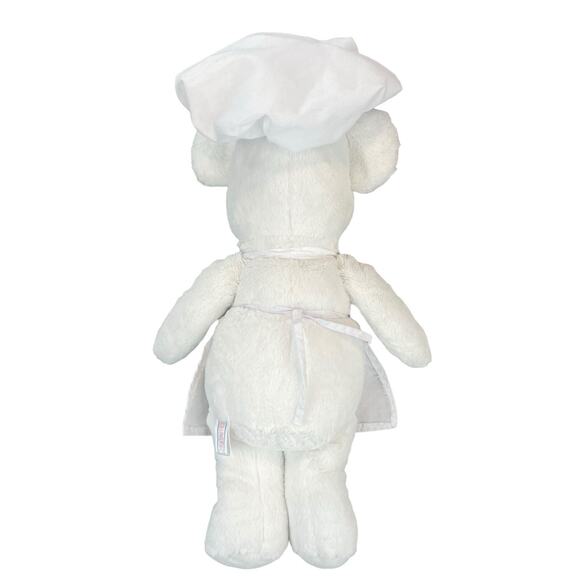 Bimbo Bakery White Baker Bear Plush 18" Tall Promotional Advertising Chef Cook - Picture 3 of 7